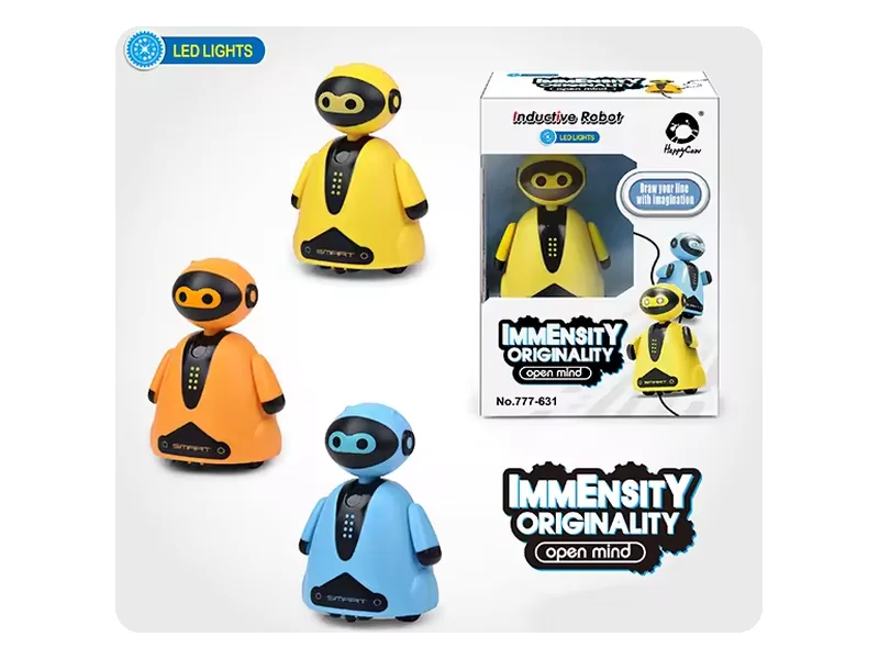 หุ่นยนต์ Inductive Robot 3 สี เหลือง ส้ม ฟ้า พร้อมกล่อง